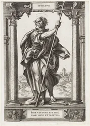 Szent Fülöp S. Philippvs (cím az objektumon) Krisztus és a tizenkét apostol, valamint Szent Pál (sorozat címe)