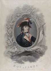 I. Napóleon Bonaparte - Ledru, Hilaire (1769-1840) - 1801 - Rézkarc, akvarell - 40x51,2 - Magángyűjtemény