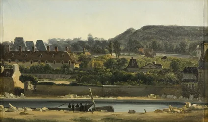 A Saint Louis Kórház és a Buttes-Chaumont, Párizs, 1830 körül (olaj, vászon)