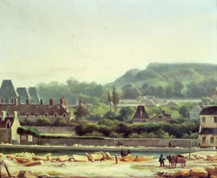 A Hopital Saint-Louis és a Buttes-Chaumont 1830-ban