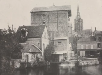 Évreux látképe, 1850.