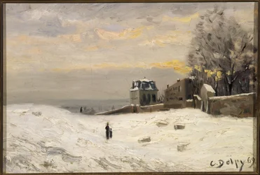 Hó a Montmartre-on