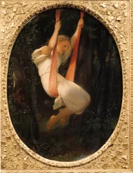 Fiatal lány a hintában Paul Delaroche festménye