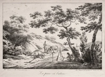 A tüzelésre kész kánon, 1817.