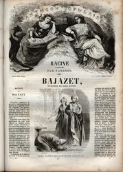 Jean Racine öt felvonásos Bajazet tragédiája, a „Jean Racine életművek” című metszetével, Pauquet illusztrálásával és Emile de La Bedolliere közleményével – 1851