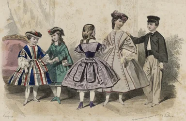Cím nélkül, 1861. április (kézzel színezett metszet)