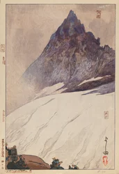 Yarigatake A (fatömbnyomat papíron)