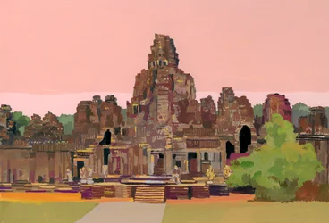 Angkor Thom Kambodzsában, 2016