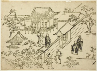 Honbo, a "Scenes of Flower-viewing at Ueno (Ueno hanami no tei)" sorozatból