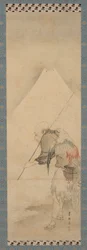 Hakuryo halász és a Fudzsi-hegy, Edo-korszak, 1770-1820.