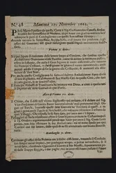 Gazzetta di Mantova – a legrégebbi olasz újság, 1665