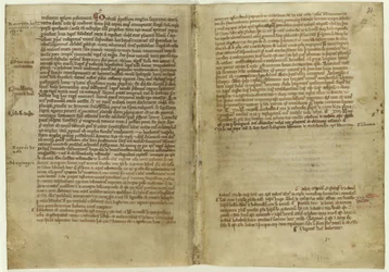 Verses beszámoló Magna Cartáról a Melrose-i apátság krónikájában, 1270-es évek