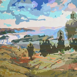 Landscape Obscura - 11, 2024 (olaj, vászon)