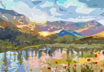 Landscape Obscura #4, 2023 (olaj, vászon)
