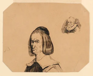 Két férfi feje, Frans Hals stílusában