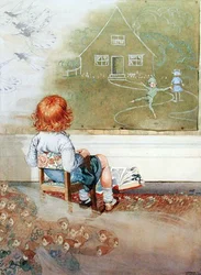 "És aztán Katherine felébredt" (akvarell papíron)