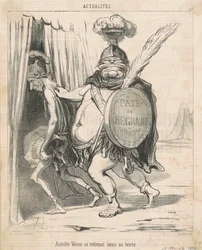 Achille Vèron visszavonul a sátrába