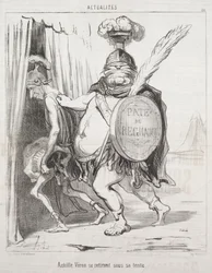 Aktualitások: Akhilleusz visszahúzódik sátrába, 1850.