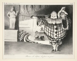 Baissez le rideau, la farce est jou?e. (Le a függönyt, vége a bohózatnak.), pl. 421. sz. La Caricature folyóiratból. 201