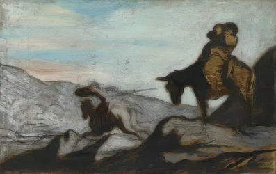 Don Quijote és Sancho Panza. 1855 körül