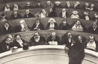 A törvényhozó hasa, Honore Daumier, 1834