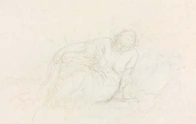 Fekvő nő karjára támaszkodva, 185560.