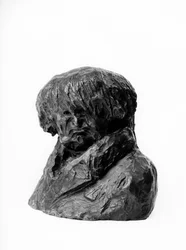 A „Celebrites du Juste Milieu” mellszobrai „” Clement Prunelle (1777-1853), orvos, lyoni helyettes és polgármester karikatúrája” Honore Daumier (1808-1879) szobra 19. század. Méret cm-ben Magasság 13 x L 15 Inv RF 263 Musee des Beaux Arts, Palais Long