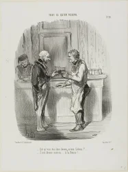 "- Mi lett magával, Mr. Brown - Engedély nélküli bróker lettem a tőzsdén...", 29. tábla a Tout Ce Qu