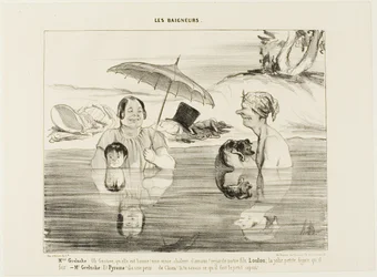 Madame Greluche: "Ó, Gustave, milyen jó! Igazi megnyugtató melegség! Nézd meg a fiunkat, Loulou-t; milyen aranyos arcot vág!" Greluche úr: "És Pyramus, ő fél, fél, mint egy kutya. Ha tudnád, mit csinál most, a kis gazember." 4. tányér a Les