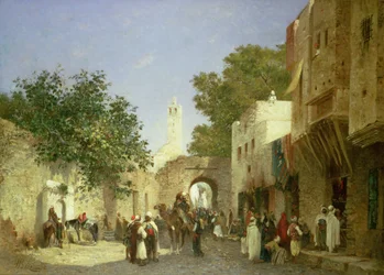 Arab utcai jelenet, 1872