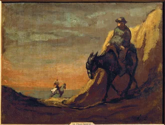 Don Quichote és Sancho Panza (festmény, vászon)