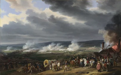 Jemappes-i csata (Jemmapes) 1792. november 6-án Ausztria és Franciaország között (a franciák győzelme, Charles Francois Dumouriez (1739-1823) tábornok parancsnoksága). Emile Jean Horace Vernet (1789-1863) festménye