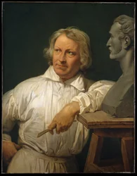Bertel Thorvaldsen (1768-1844) Horace Vernet mellszobrával