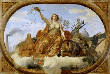 Béke mennyezeti festmény, Salle des Pas Perdus, 1839-1847.