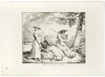 Auvergne-i jelenet 1845-ben
