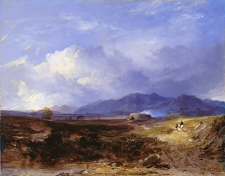 Egy hajtott út a Nyugati-felföldön, 1850 körül (olaj, vászon)