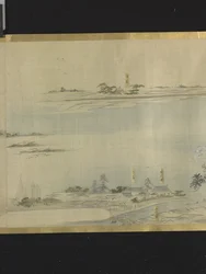 A szerencse három istene egy kellemes kiránduláson (tinta és világos színek papíron)