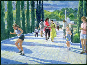 Űrkikötő, Legoland, 2000 (akril, vászon)