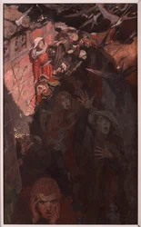 Bringing Fire and Terror to the Rooftree and Bed, Bret Harte (1836-1902) „The Birds of Cirencester”-ből, megjelent a Scribner