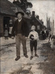 David Hans Krout arcába nézett fel, Howard Pyle 