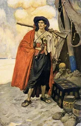 A kalóz egy festői társ volt, 20. század eleje (könyvillusztráció)