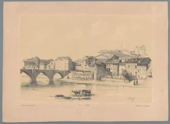 Kilátás Limoges-ra a Vienne-on Vue de Limoges (cím az objektumon) Tájtöredékek (sorozat címe) Fragments de paysages (sorozat címe)