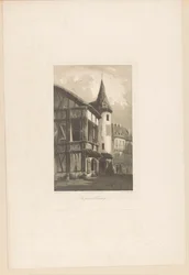 Kilátás egy toronnyal rendelkező házra Nürnbergben Vue-díj Nürnbergben (cím a tárgyon) Tájtöredékek (sorozat címe) Fragments de paysages (sorozat címe)