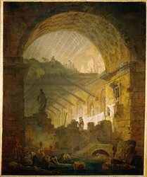 Galerie en ruine (festmény vászonra)
