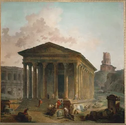 La maison carree a Nimes (olaj, vászon)