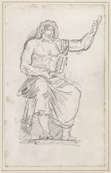 Jupiter szobra, ülve [recto]