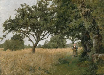 Bretagne-i táj, 1877.