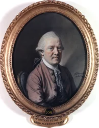 Louis Dutens úr portréja. 1773 (pasztell papíron)