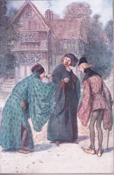 "Ha húsz Sir John Falstaff lenne, nem bántalmazná Robert Shallow Esquire-t!", illusztráció a "The Merry Wives of Windsor"-ból