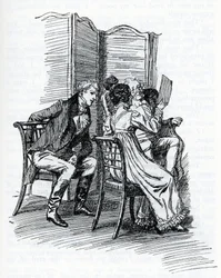 Illusztráció az "Emma"-hoz, Jane Austen. Írta: Hugh Thomson (illusztráció)